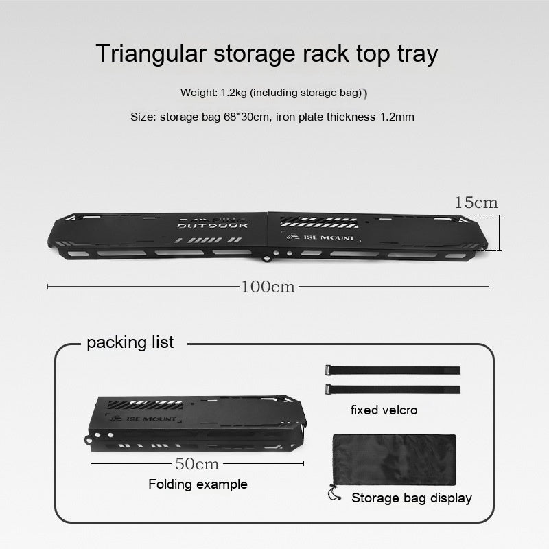 Outdoor Camping Aluminum Alloy Large Foldable Portable Clothes Drying Rack For Camping Travel Triangle