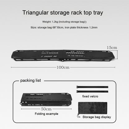 Outdoor Camping Aluminum Alloy Large Foldable Portable Clothes Drying Rack For Camping Travel Triangle