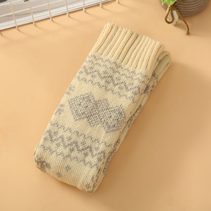 Christmas Style Creative Cartoon Elk Thigh High Socks