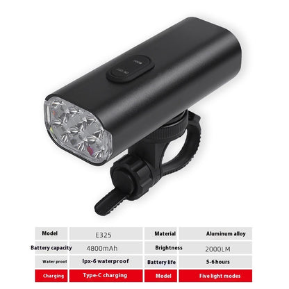 New Bicycle Headlight USB Rechargeable Cycling Light Suit