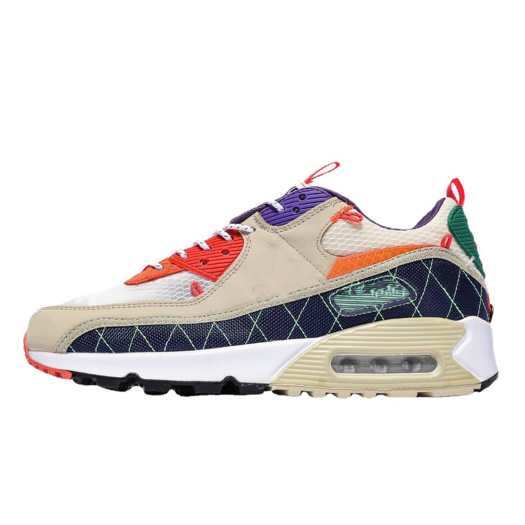 Color Stitching Sports Shoes Rear Air Cushion