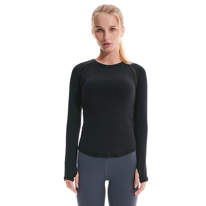 Round Neck Yoga Long-sleeved Tights
